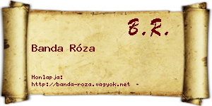Banda Róza névjegykártya