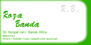 roza banda business card