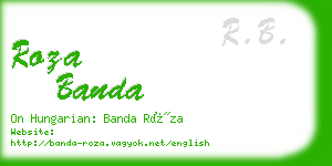 roza banda business card